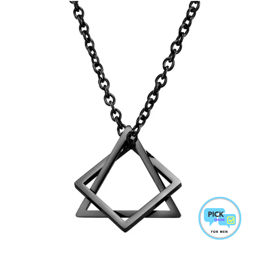 Collar Star - Black - Stainless Steel