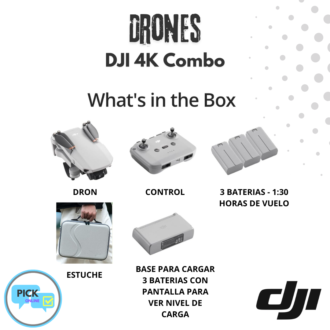 6. DRON DJI 4K - VERSION COMBO