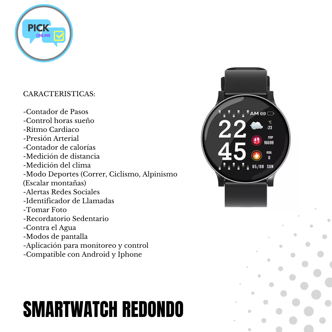 SMARTWATCH REDONDO