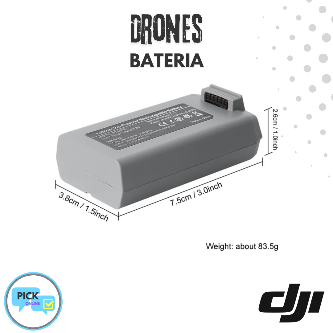 BATERIA PARA DRON DJI - MINI 2 SE, MINI SE, MINI 2, DJI MINI 4K