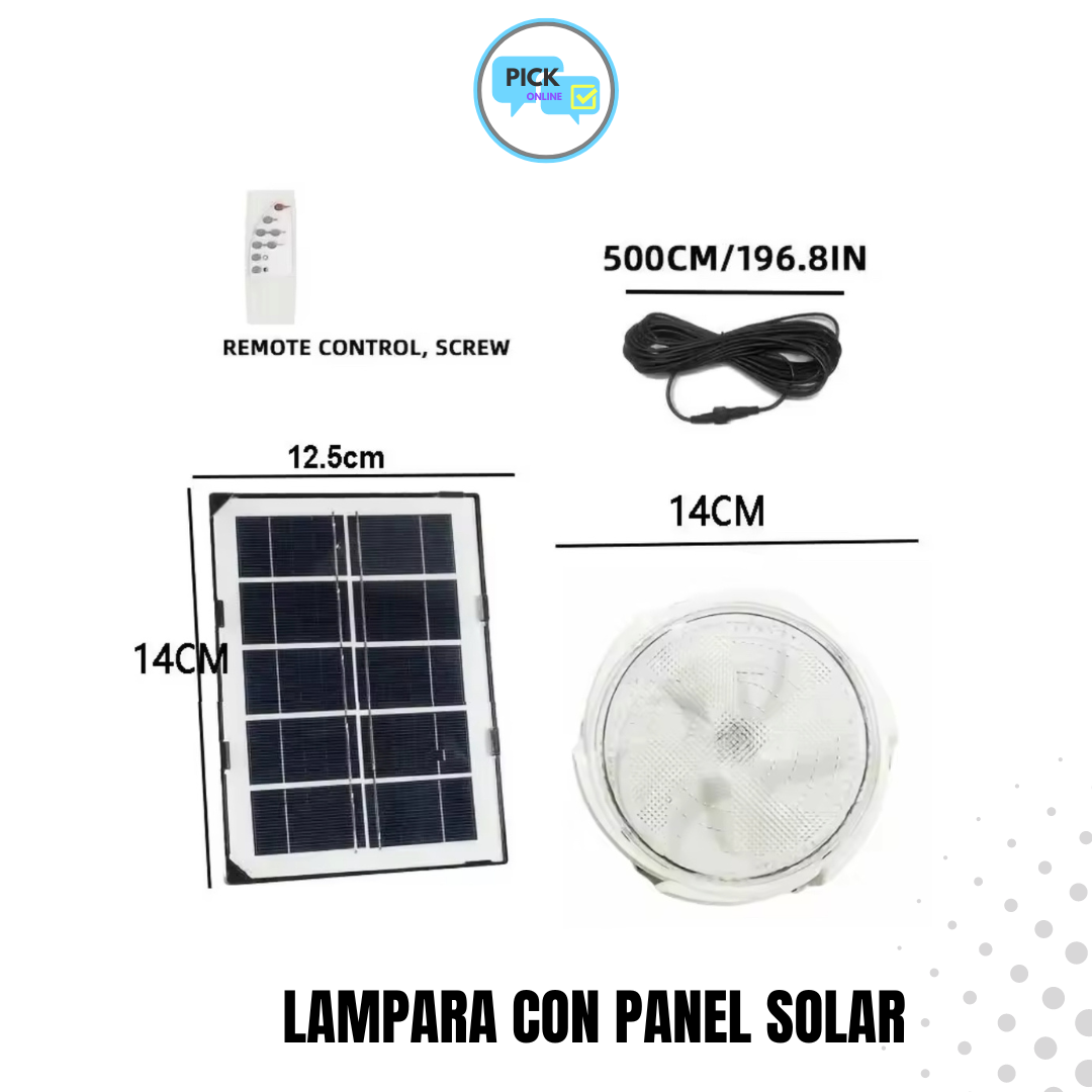 LAMPARA REDONDA CON PANEL