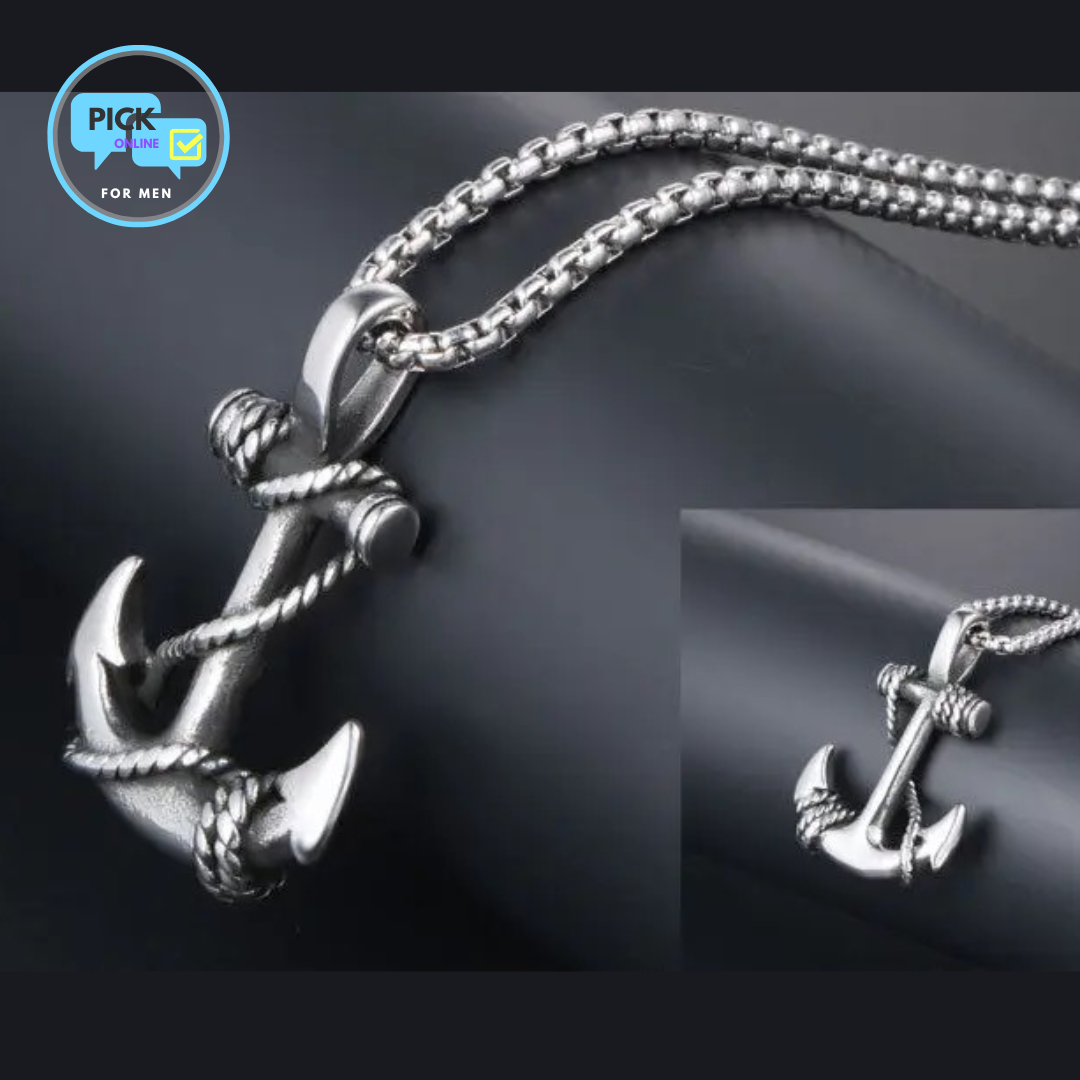 Collar Ancla de Mar - Silver - Stainless Steel